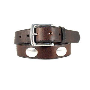 ANOTHER LINE Silver Mirror Concho Belt Women's 30